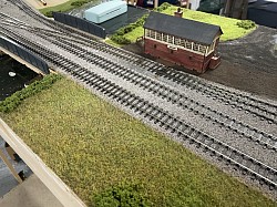 Signal box in place
